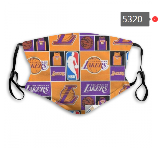 2020 NBA Los Angeles Lakers #2 Dust mask with filter->nba dust mask->Sports Accessory